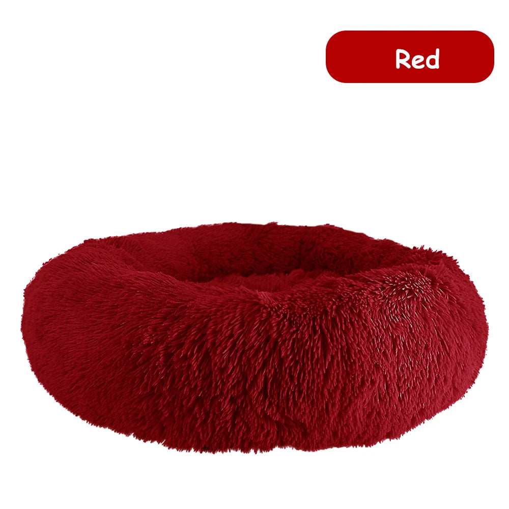 Donut Dog Bed, Warm, Soft and Long Plush