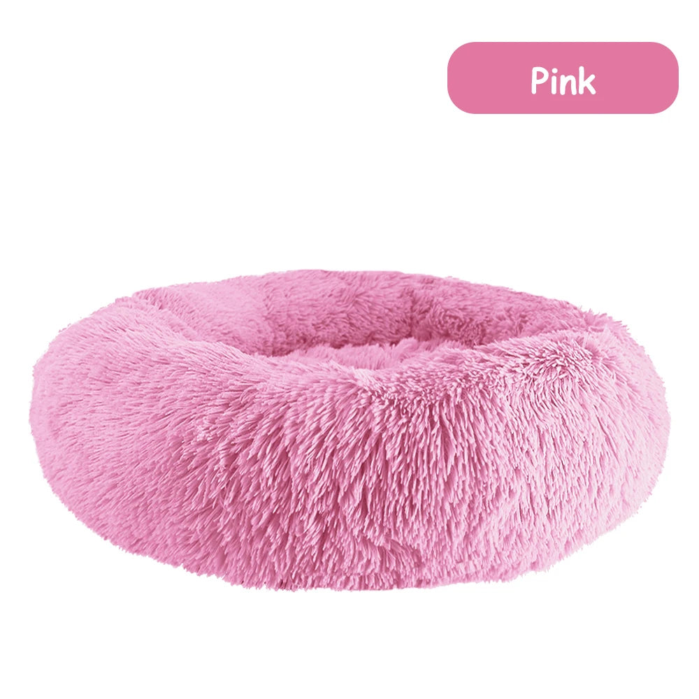 Donut Dog Bed, Warm, Soft and Long Plush