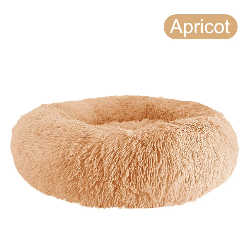 Donut Dog Bed, Warm, Soft and Long Plush