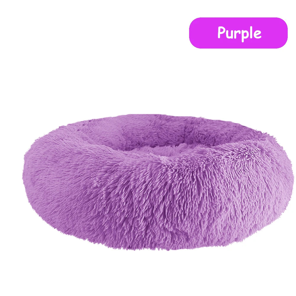Donut Dog Bed, Warm, Soft and Long Plush