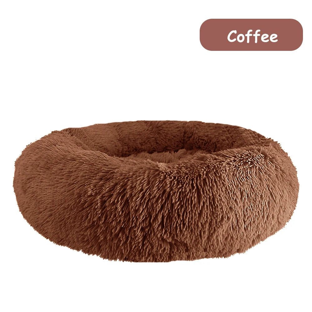 Donut Dog Bed, Warm, Soft and Long Plush