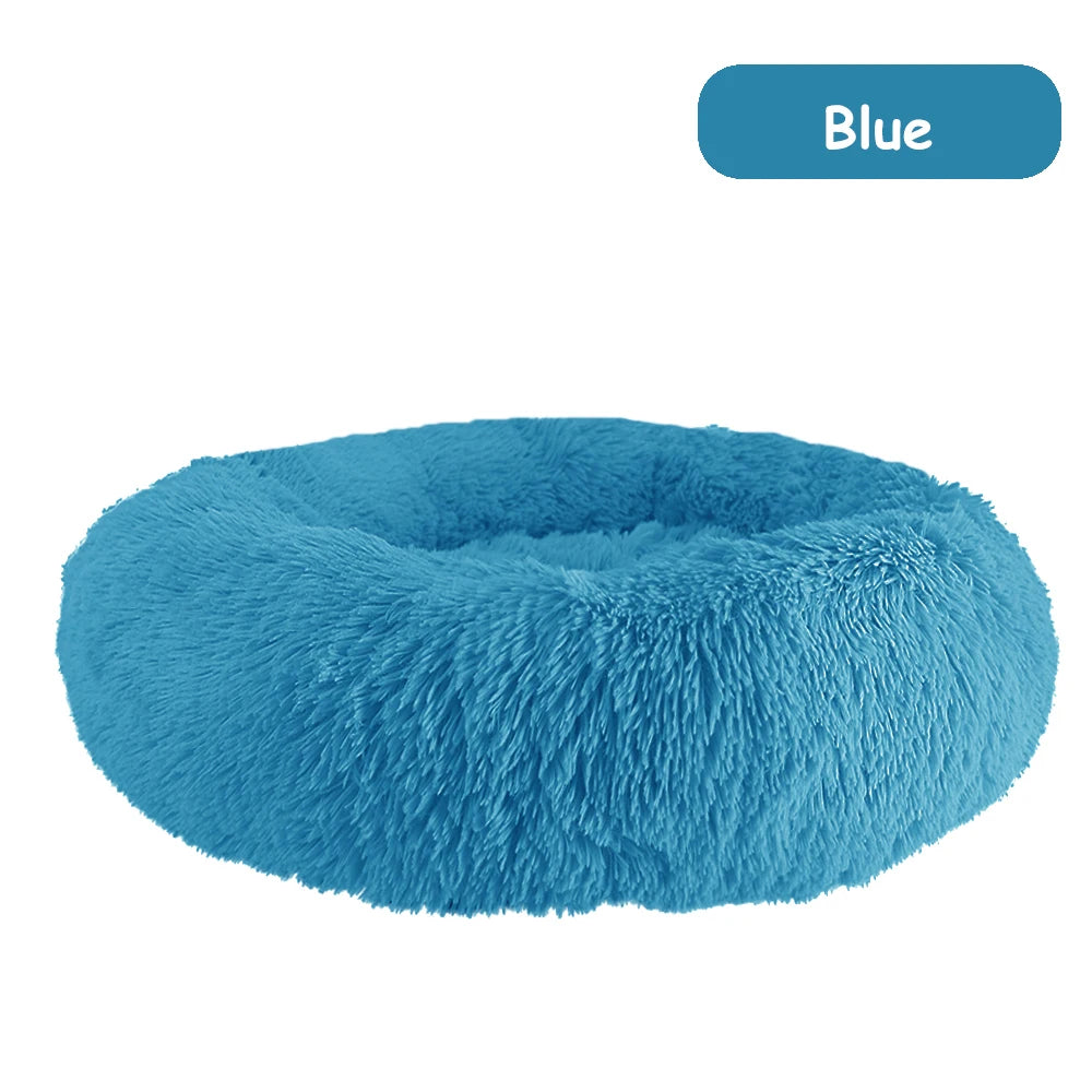 Donut Dog Bed, Warm, Soft and Long Plush
