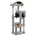 Multi-Level Cat Tree Tower with Scratching Posts, Condo, Hammock, Cat Scratching Board