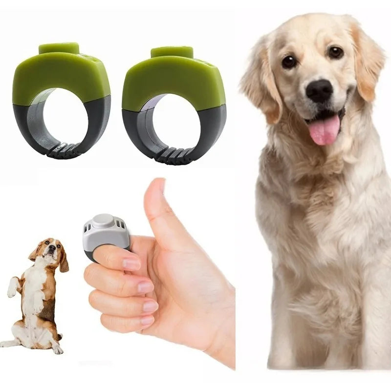 Pet Clicker Ring  for Dog Cat Horses Bird. Mini Finger Clickers Training Equipment