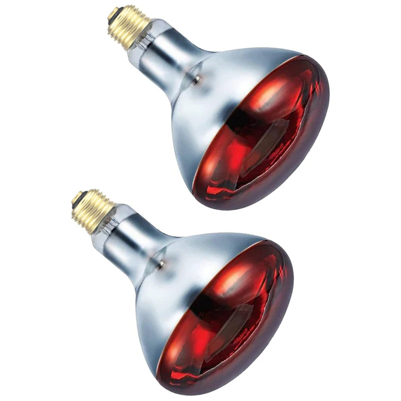 Quartz glass waterproof and explosion-proof E26 E27 Red R40 Infrared Heat Lamp, available in 100W, 150W, 200W, 250W, 275W