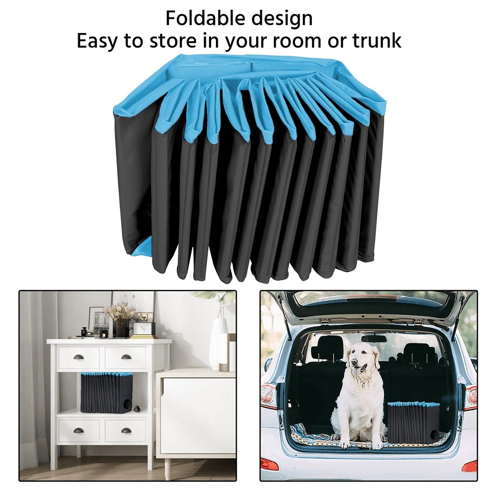 71" x 12" Foldable Dog Pool. Portable Dog Bath