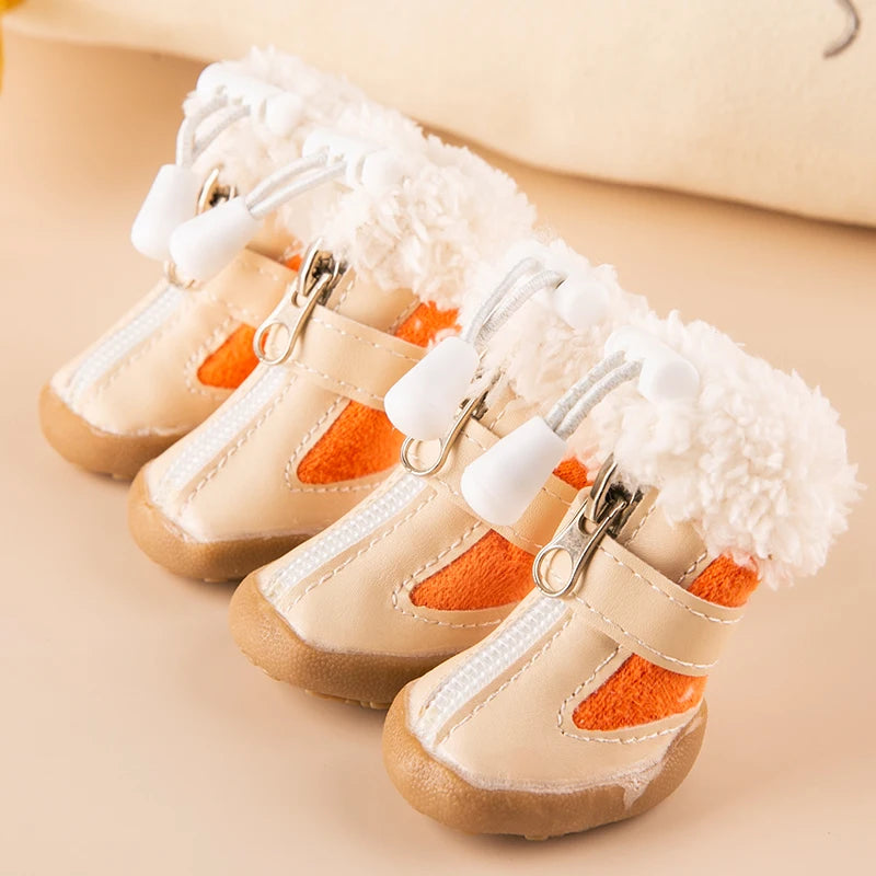 Winter Dog Shoes with Anti-slip
