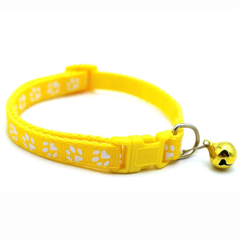 Fashion Pet Cats Collar. Colorful Pattern. Cute Bell.