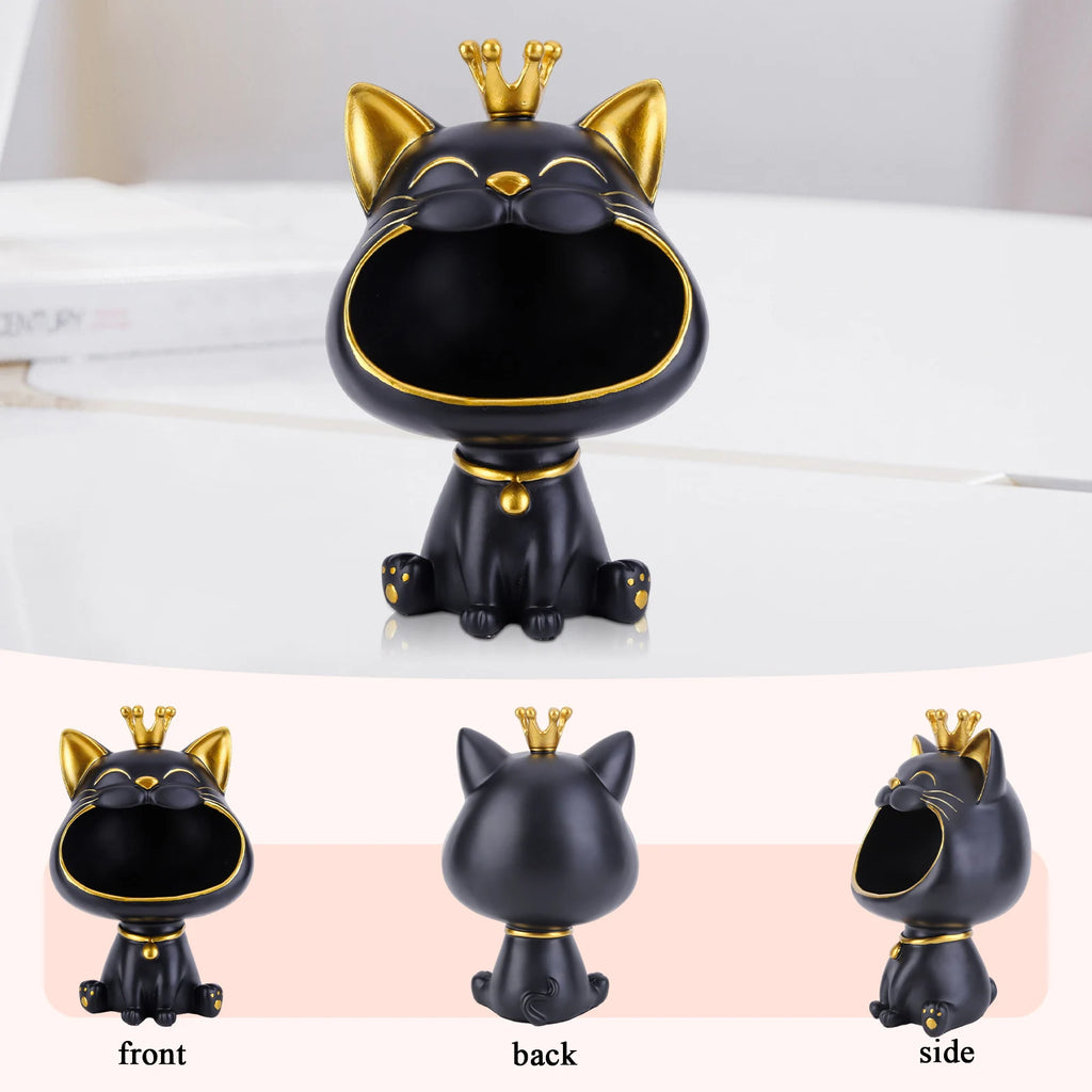 Laughing Cat Statue Key Box Big Mouths Cat