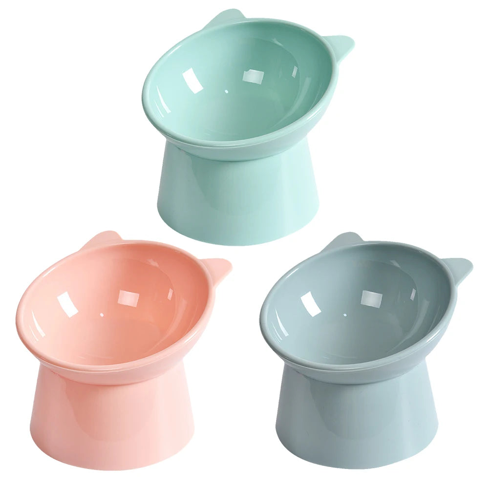 Elevated and Tilted Cat Food Bowl