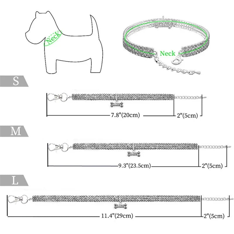 Bling Rhinestone Cat or Dog Collar