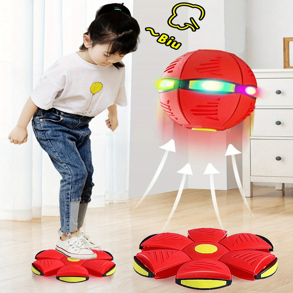 Flying Saucer Ball, Collapsible Time Delay Flying Disc Toy