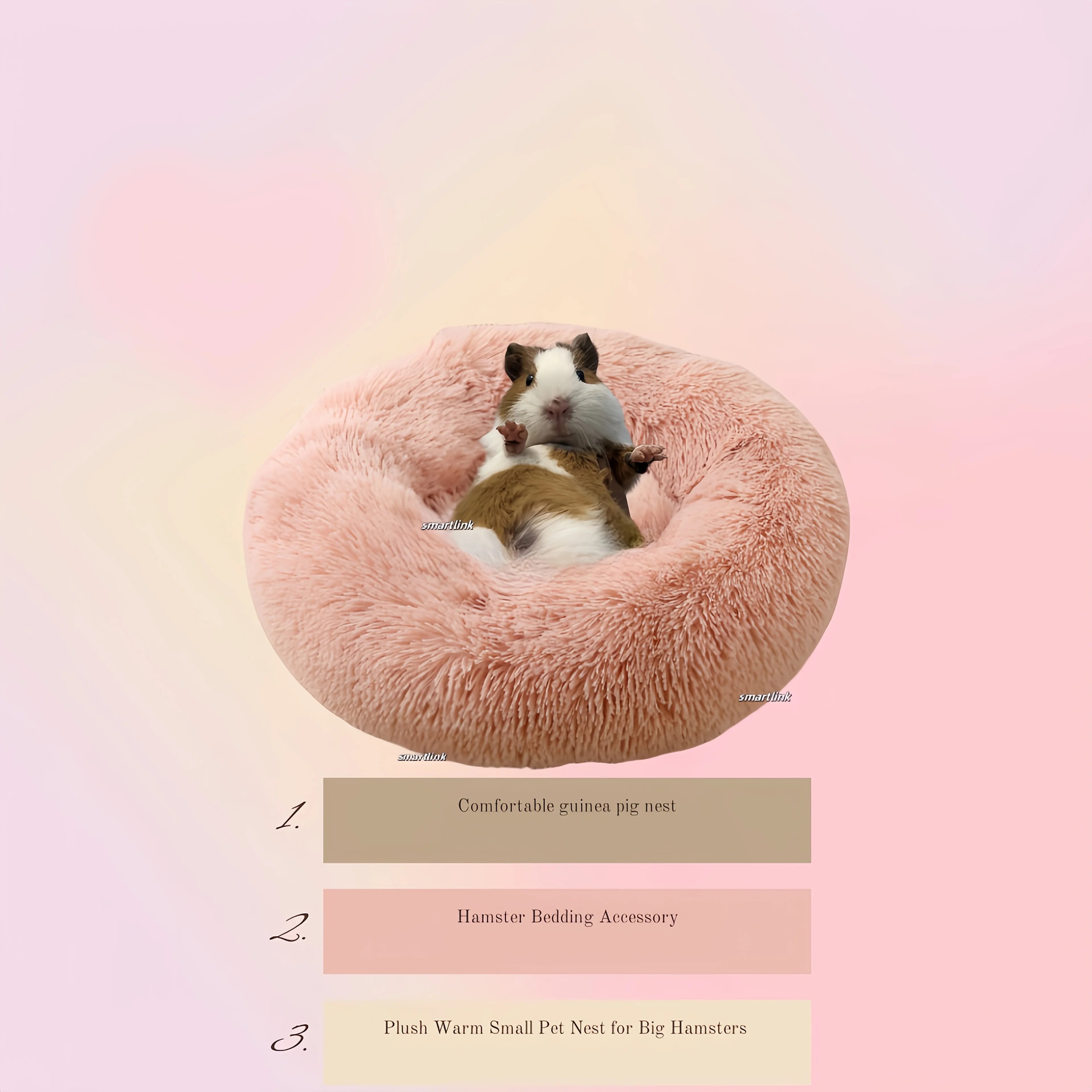 Plush Guinea Pig Bed Soft Hamster Bed