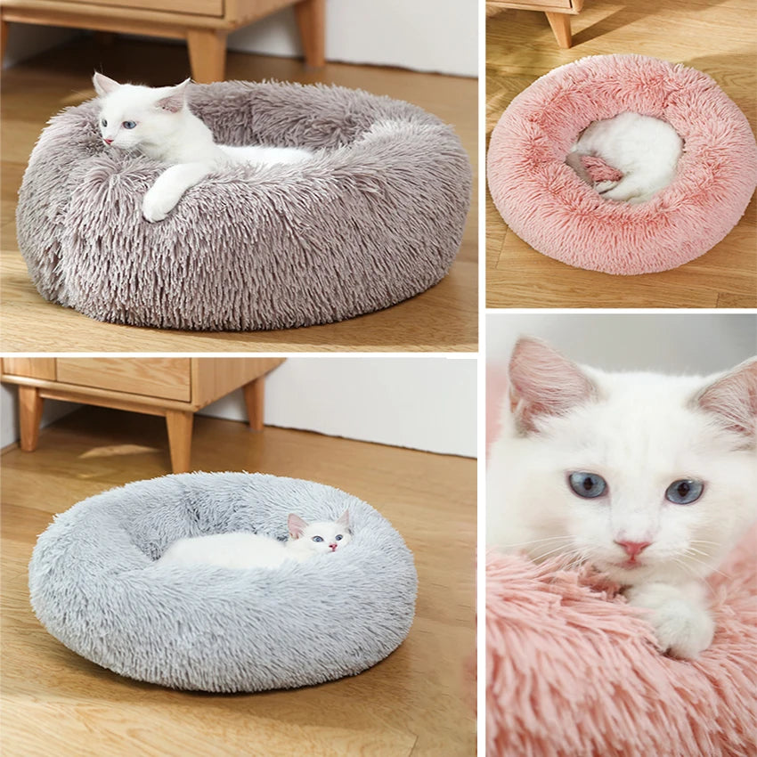 Donut Dog Bed, Warm, Soft and Long Plush