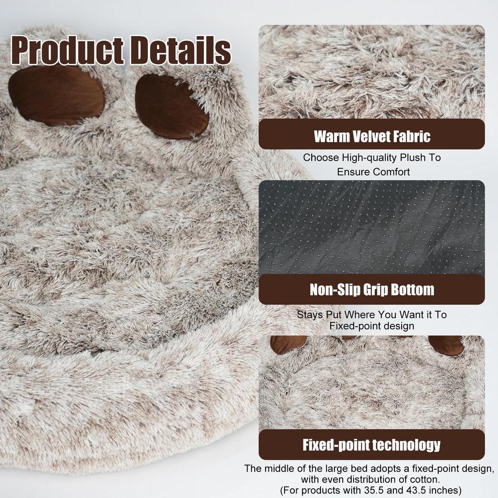 Round Plush Orthopedic Donut Dog & Cat Bed