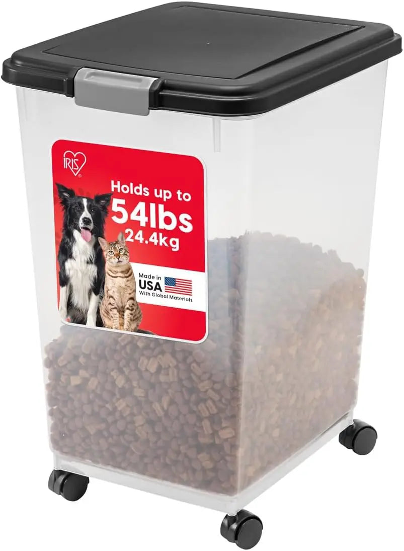 Airtight Pet Food Container. Available in different sizes, and is on Wheels