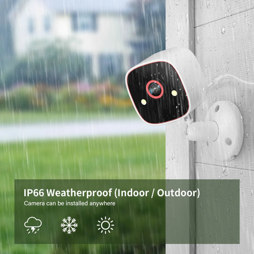 2PCS Indoor/Outdoor Cameras. Pet Camera, WiFi Camera Baby Monitor.  Color Night Vision and 2-Way Audio for Home Security