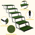 Extra Wide Dog Stairs for Large Dogs, Foldable Dog Ramp for Car with Non-Slip Surface
