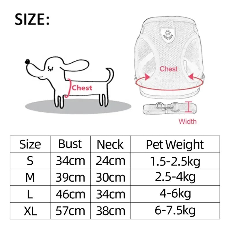 Cat Harness Vest with Walking Lead