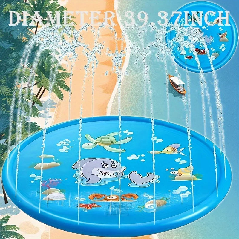 2025 Super Large 66.9-inch Blue PVC Sprinkler Pad