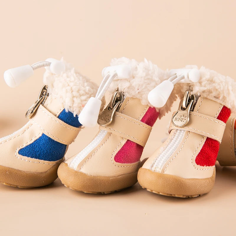Winter Dog Shoes with Anti-slip
