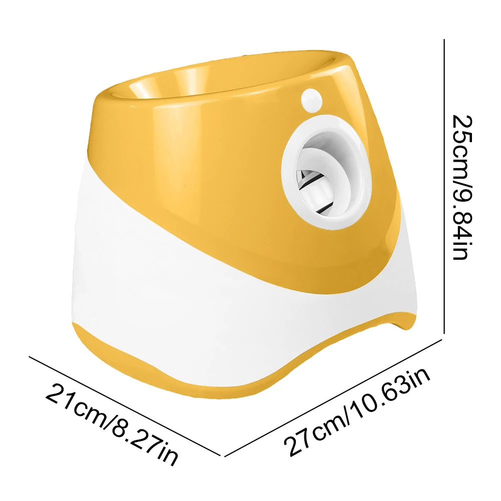Mini Tennis Throwing Machine. Fun Interactive Ball Launcher