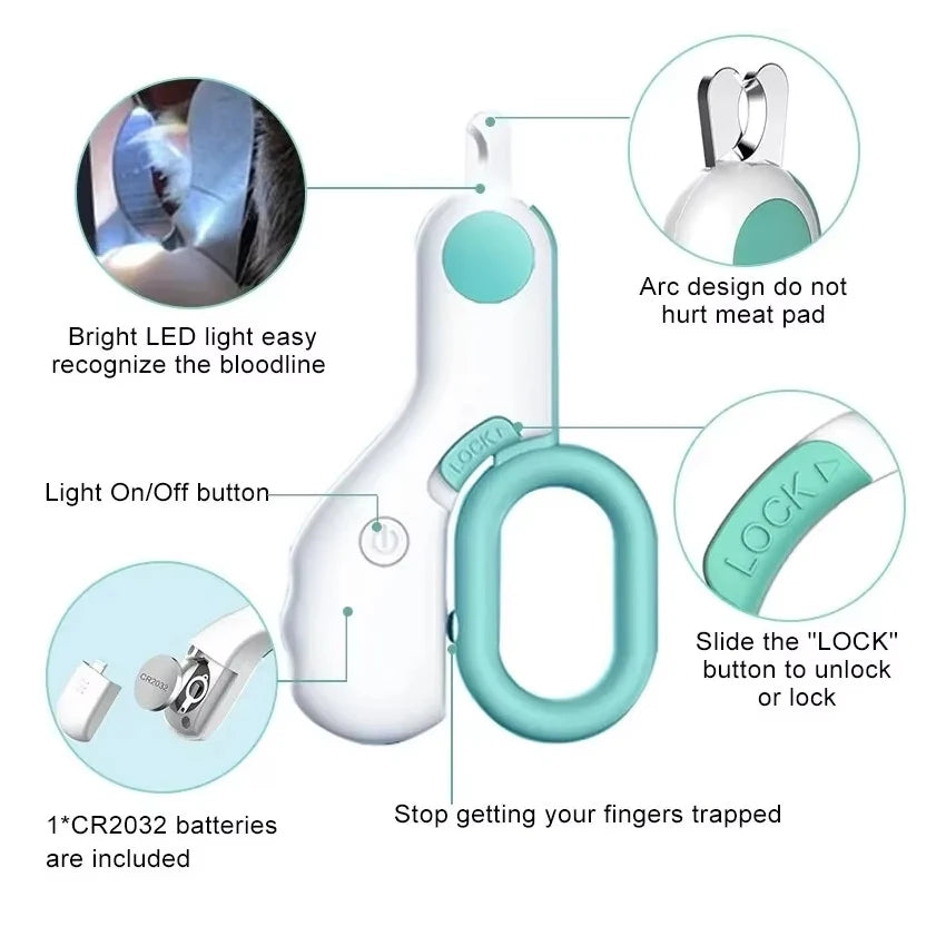 Mini Professional Electric Pet Nail Clippers for Cats and Dogs