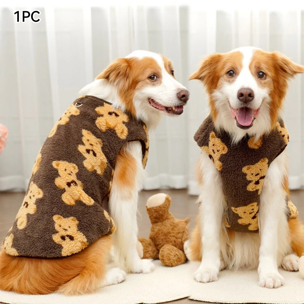 Warm Flannel Coat for Cats or Dogs