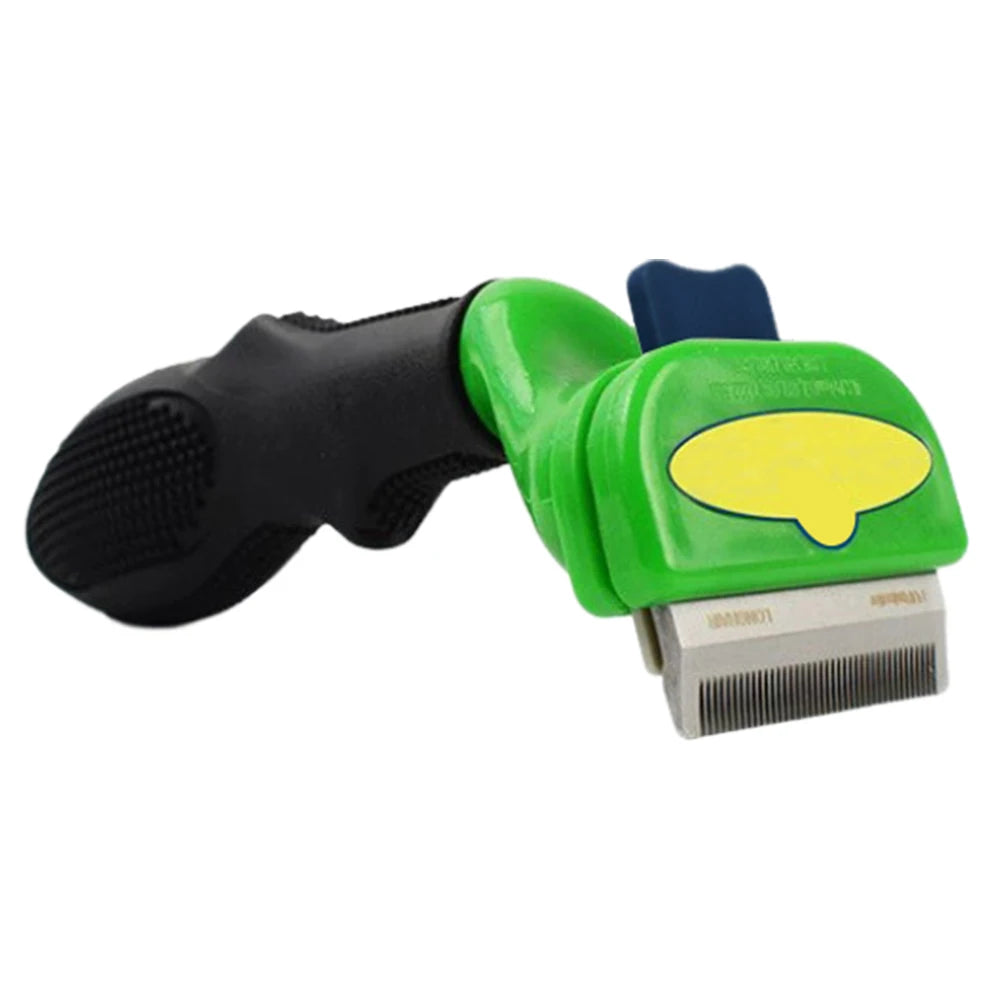 Deshedding Brush. Removes Loose Hair and Tangles. Self Cleaning