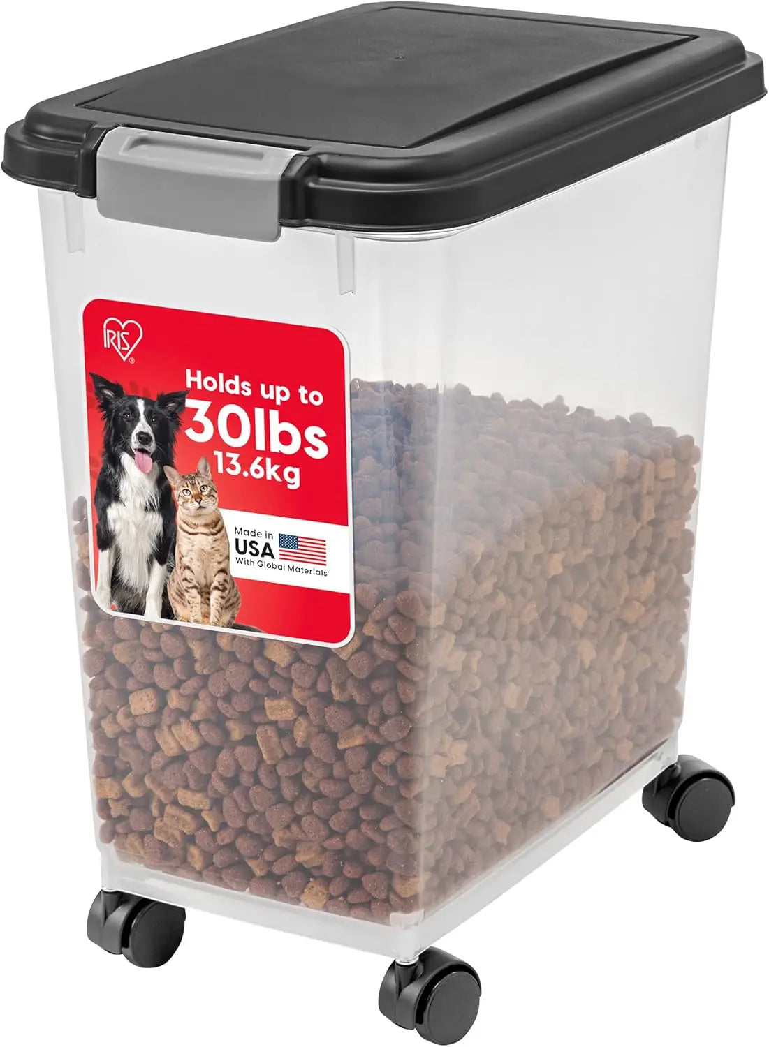 Airtight Pet Food Container. Available in different sizes, and is on Wheels