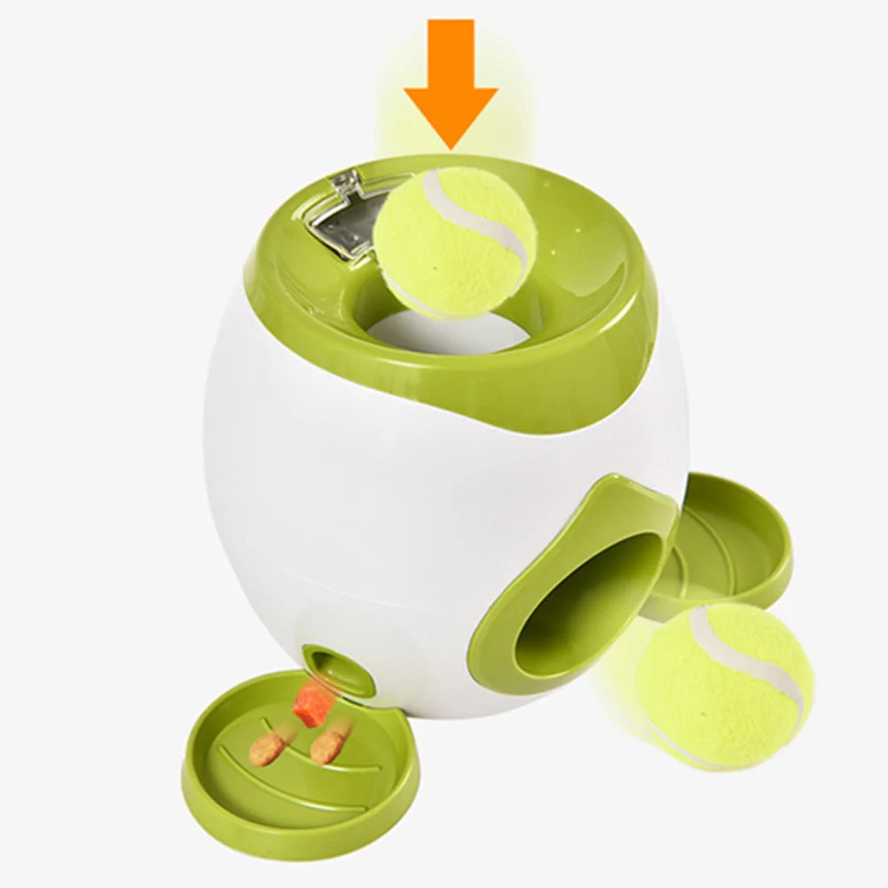 Automatic Dog Ball Launcher. Food Reward Machine. Interactive Dog Ball Thrower for Medium & Small Dogs