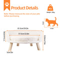 Luxury Cat Bed. Soft Warm Plush Fabric. Pet Nesting Chair with Cushion Pad that's Washable. Waterproof for Small Pets