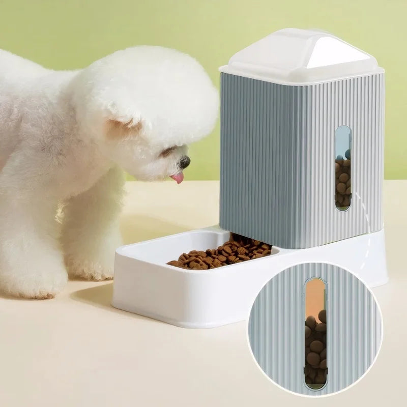 3.5L Large Capacity Automatic Dog Cat Feeder And Water Dispenser