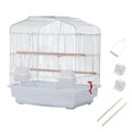 Bird Cage With Handle, Standing Pole, Food Container and Swing