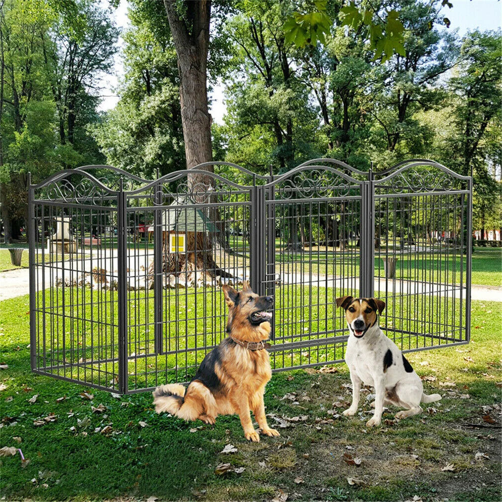 Heavy Duty Dog Playpen. 8 Panels Pet Kennel Pen