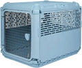 Collapsible Travel Dog Crate with Rolling Plastic Wire Door, 22.1" L x 23.3" W x 30.6" H, Portable Kennel for Pets
