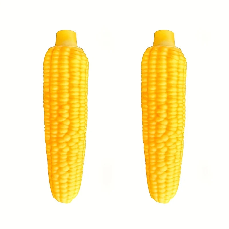 Indestructible Dog Chew Toy. Heavy-Duty Rubber Corn Grain Texture for Medium, Large Dogs and Puppies. Powerful Chewers Dental Care