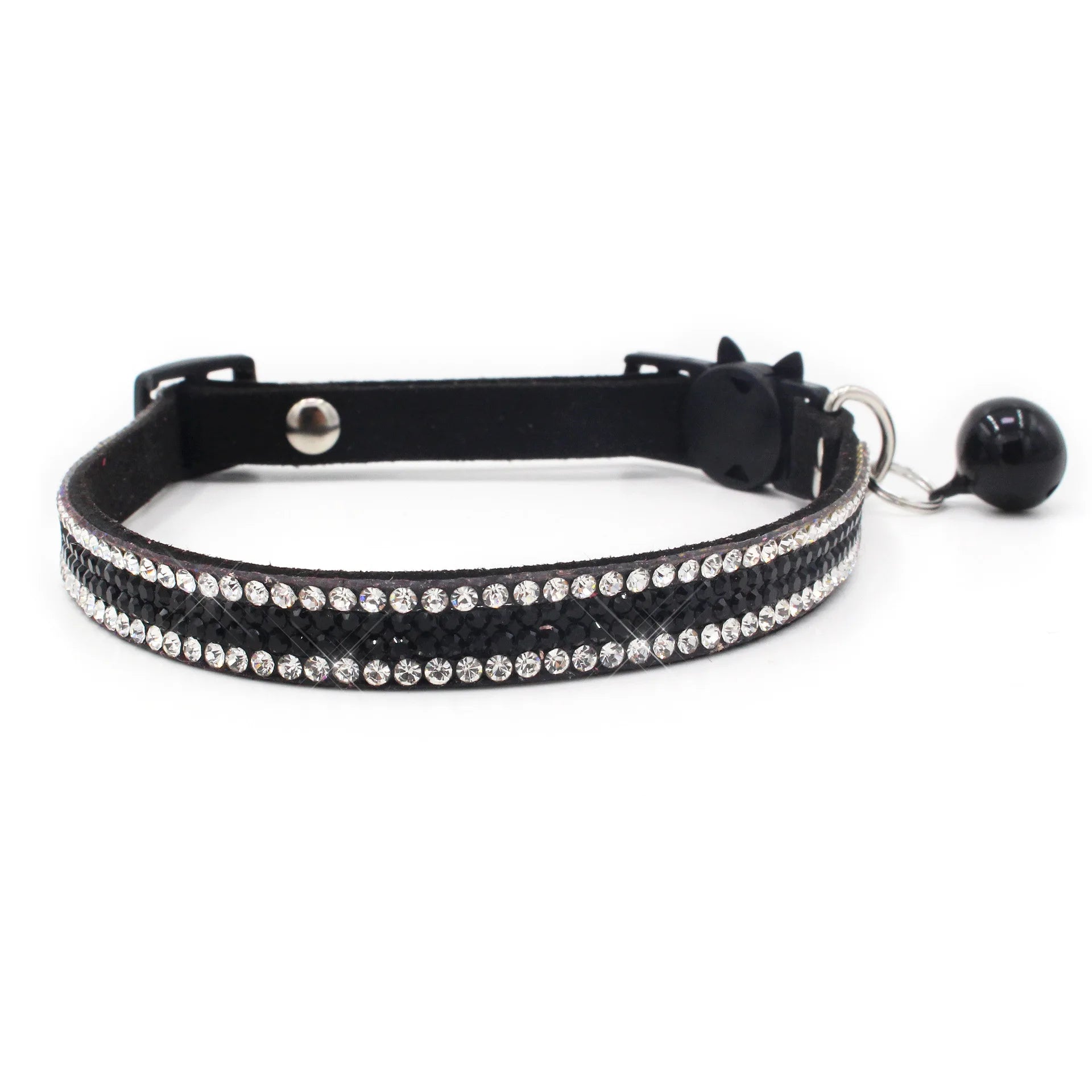 Small Cat Collar with Rhinestone and Quick Release