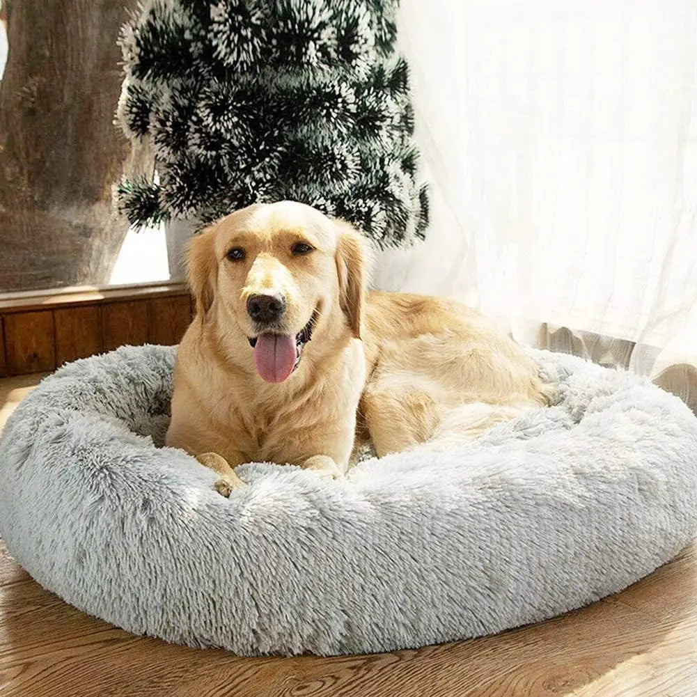 Donut Dog Bed, Warm, Soft and Long Plush