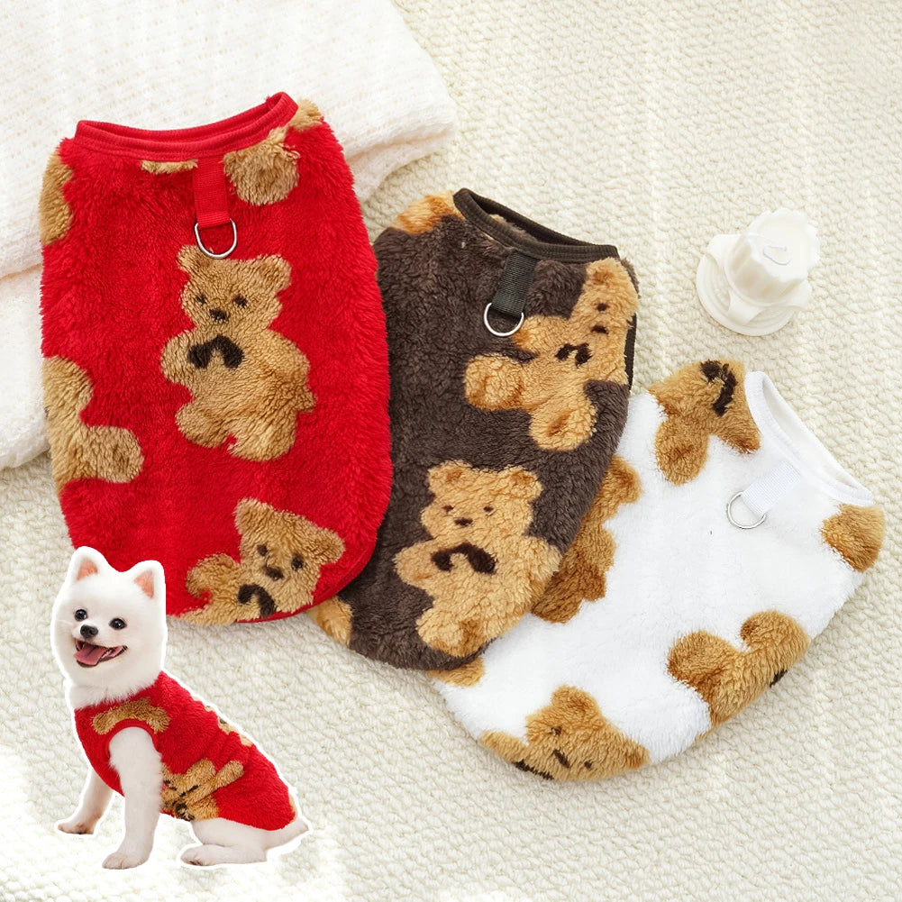 Warm Flannel Coat for Cats or Dogs