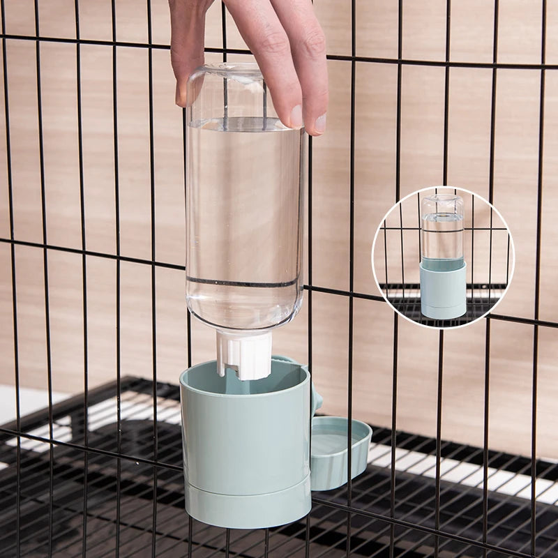 Automatic Hanging Feeder or Hanging Water Bottle for Puppy's, Cats, Rabbits, and Birds