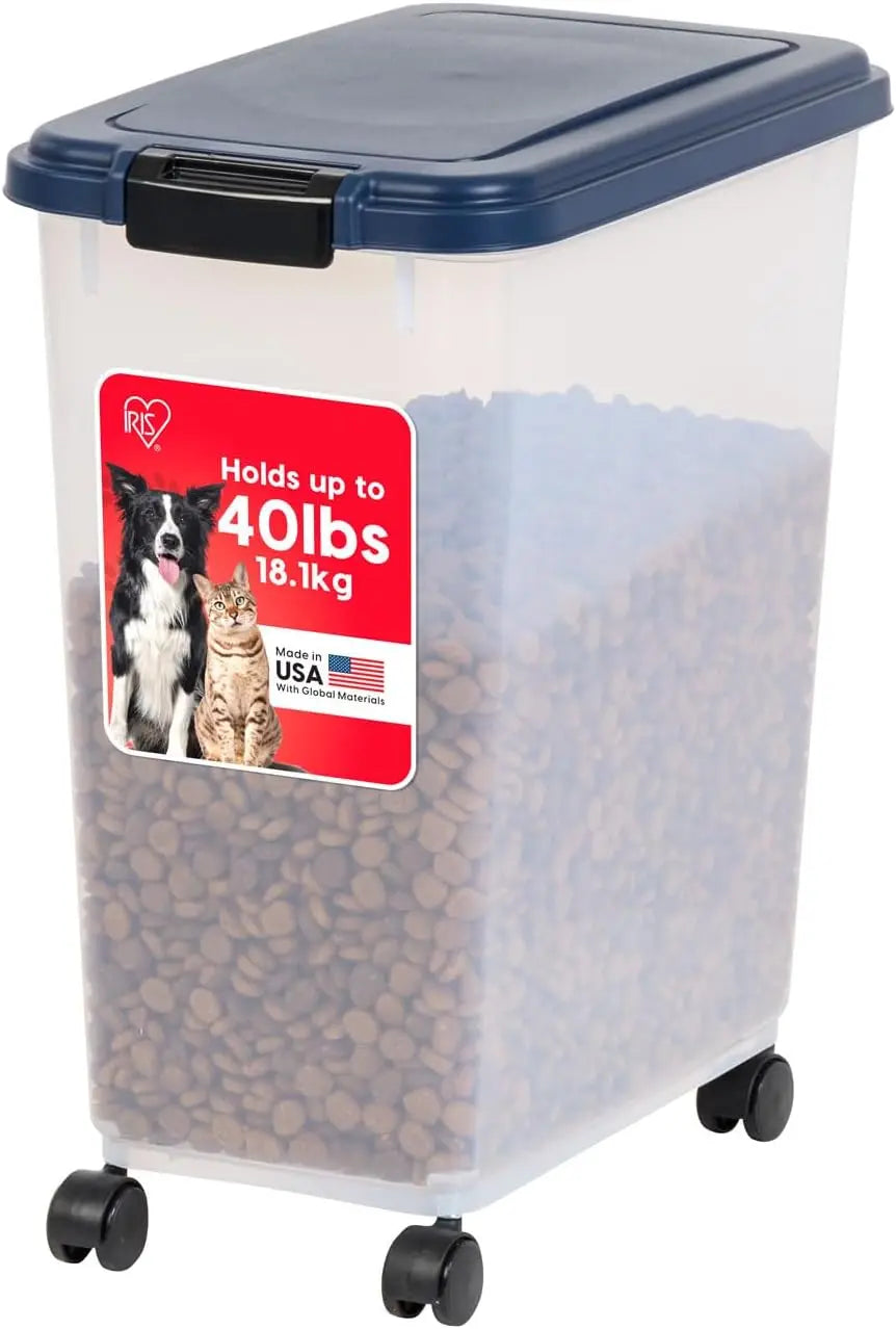 Airtight Pet Food Container. Available in different sizes, and is on Wheels