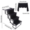 Dog Stairs for Cars with Non-Slip Surface. 4-Step Folding Dog Stairs