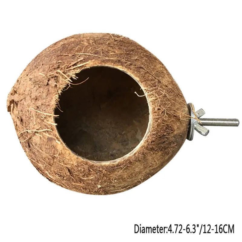 Natural Coco Hideaway Birds Coconut Shell Nest.