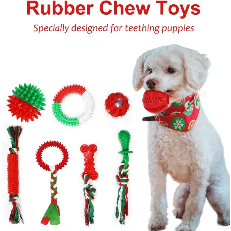 Dog Toys. Bulk 15 Pack, Puppy Chew Toys.