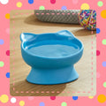 Plastic Dishwasher Safe Elevated Cat Ear Feeding Bowl