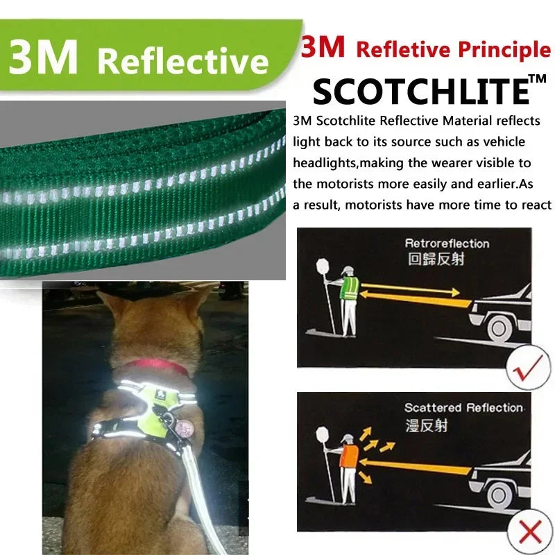 Pet Dog Harness Reflective Adjustable Breathable Vest for Small, Medium, Large Dogs, Cat and Puppy's