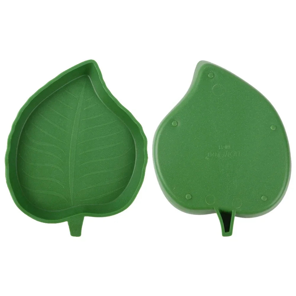 Leaf Shape Reptile Feeder or Water Bowl For Turtles, Lizards, Snakes, Tortoise, Gecko and other Reptiles