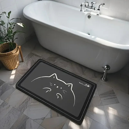 2pcs Bath Mat Rug Rubber Backing Non Slip Quick Dry Absorbent  Bathroom Rugs. Soft Pet Feeding Mat. Washable
