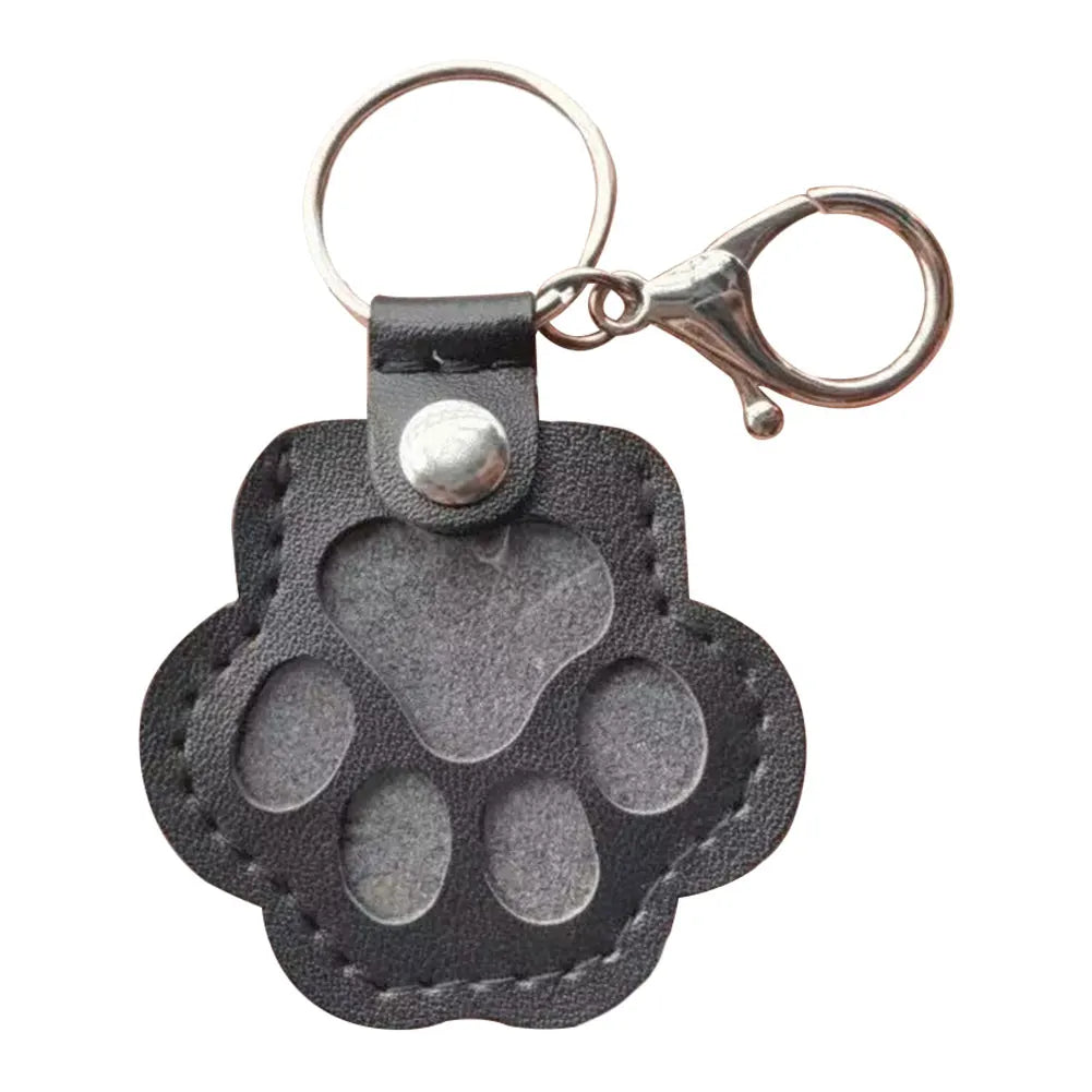Adorable Paw Print Keychains Commemorative Pet Hair Storage Bag for Pet Lovers